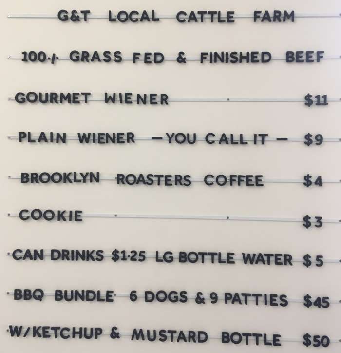 Page 2 of menu, The Green Cow Cooperstown, NY